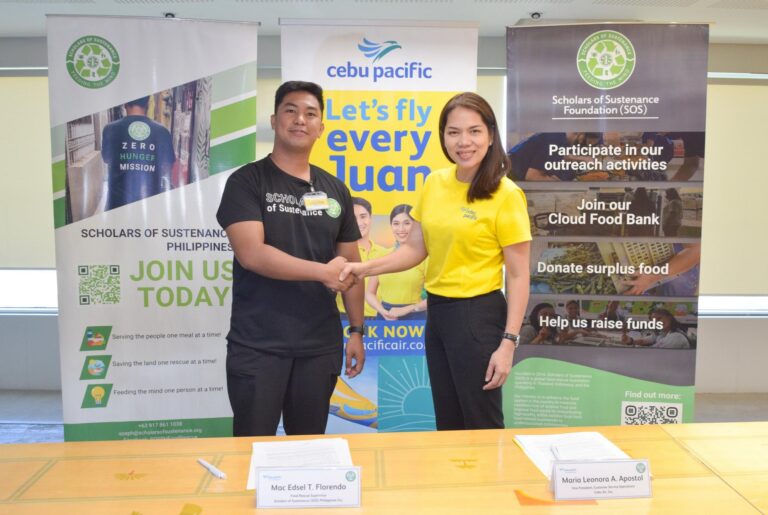 Cebu Pacific teams up with Scholars of Sustenance to decrease food wastage